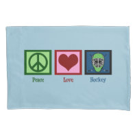 Peace Love Hockey (Goalie Mask) mignonne
