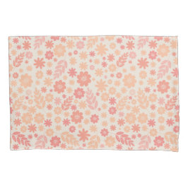 Housse D'oreillers Peach Airy Fleur sauvage Meadow Motif