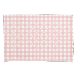 Housse D'oreillers Peach Orange Checks