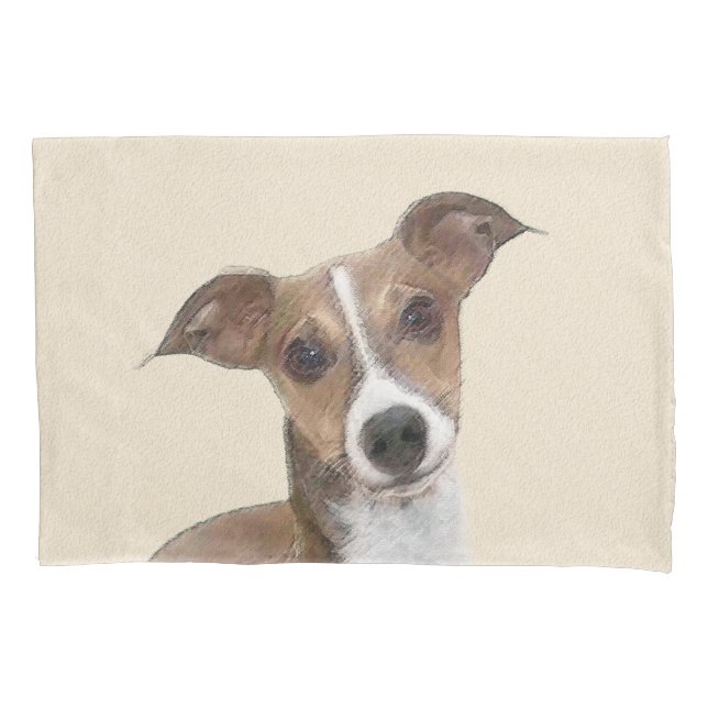 Housse D'oreillers Peinture italienne Greyhound - Cute Original Chien (devant)