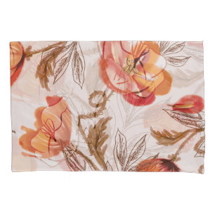Housse D'oreillers Pépites Arrière - plans beige Motif d'aquarelle