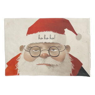 Housse D'oreillers Père Noël fatigué