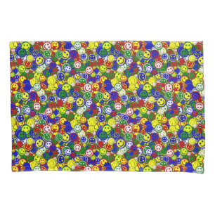 Housse D'oreillers Perles-Allover-PRIMAIRE, COQUES-JAUNES-COUSSINS
