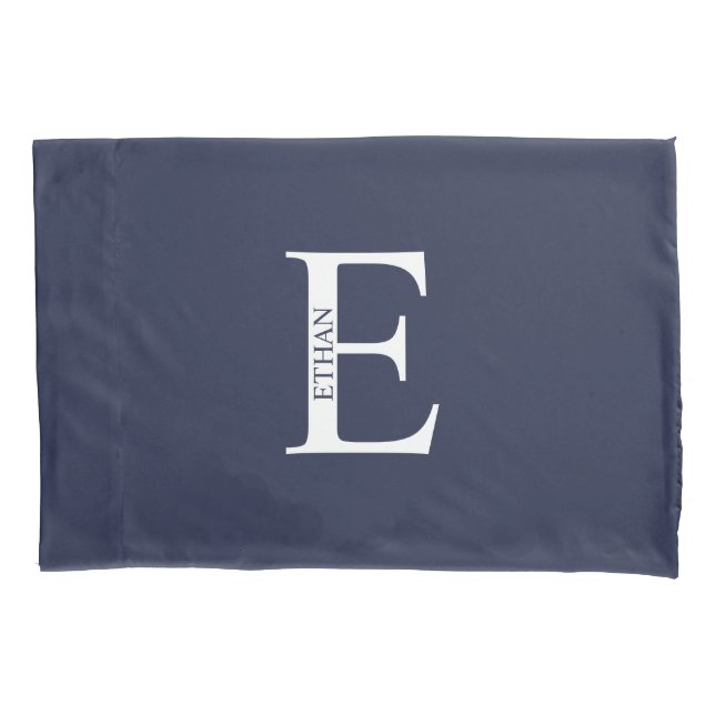 Housse D'oreillers Personalized Monogram and Name Pillow Case (devant)