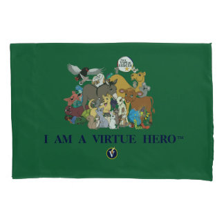 Housse D'oreillers Personnages de VIRTUE HEROES Coque Coussin - Vert