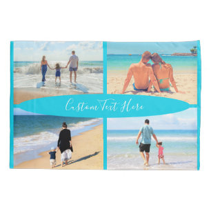 Housse D'oreillers Personnalisez votre photo Collage Coussin Coque av