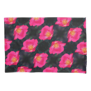 Housse D'oreillers Pétales rose vif Abstrait motif floral