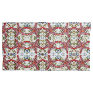 Housse D'oreillers Petit motif d'étoile rouge