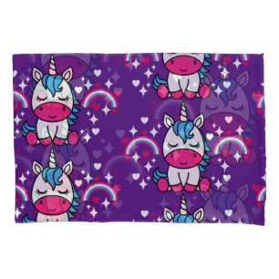 Housse D'oreillers Petites filles Unicorn Pony