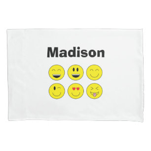 Housse D'oreillers Pillowcase Emojis personnalisé