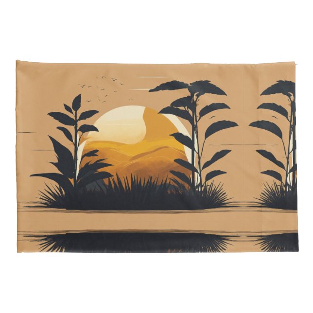 Housse D'oreillers Pillowcase Floral Elegance (Dos-Droit)