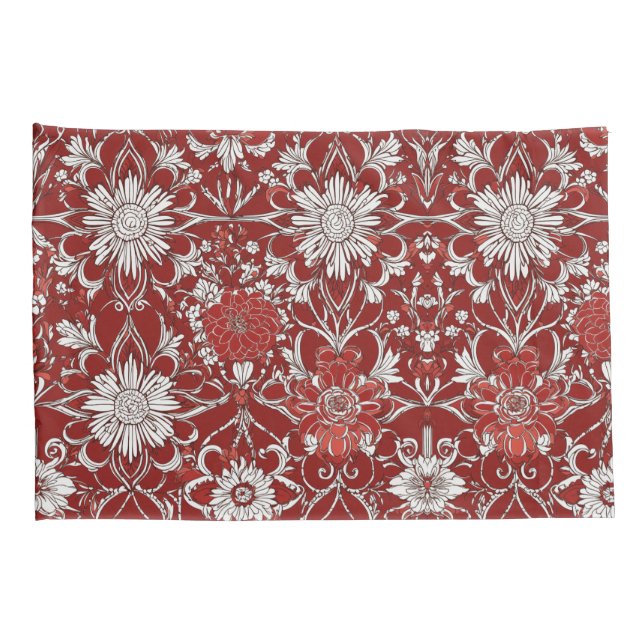 Housse D'oreillers Pillowcase Floral Elegance (Dos-Droit)