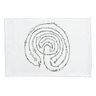 Housse D'oreillers Pillowcase Labyrinthe + Mystica