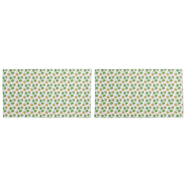 Housse D'oreillers Pillowcases de la Saint-Patrick (devant-Set)