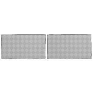 Housse D'oreillers Pillowcases gris Motif diamant HAMbyWG