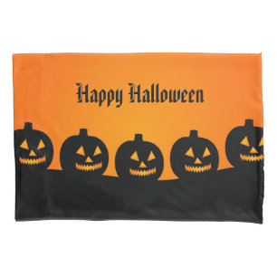 Housse D'oreillers Pilote Citrouille d'Halloween