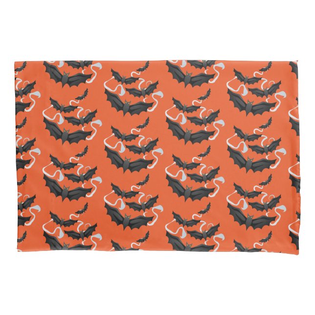 Housse D'oreillers Pilote de chauve-souris Halloween (devant)