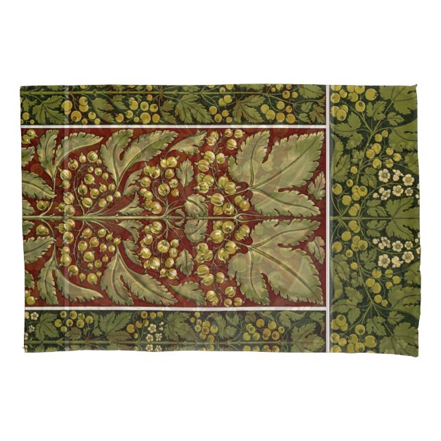 Housse D'oreillers Pilote Motif feuille antique (devant)