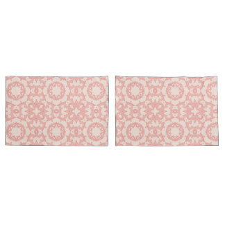 Housse D'oreillers Pink And Cream Farmhouse 