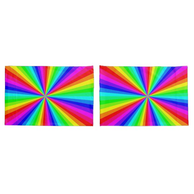 HOUSSE D'OREILLERS PINWHEEL RAINBOUR (Dos-Set)