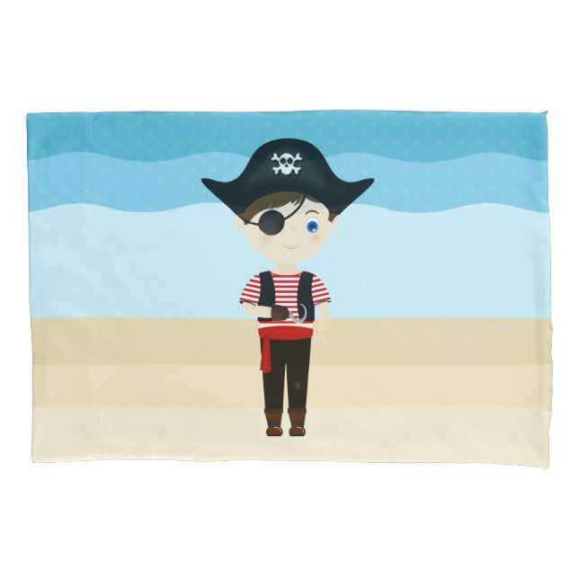 Housse D'oreillers Pirate Boy (devant)