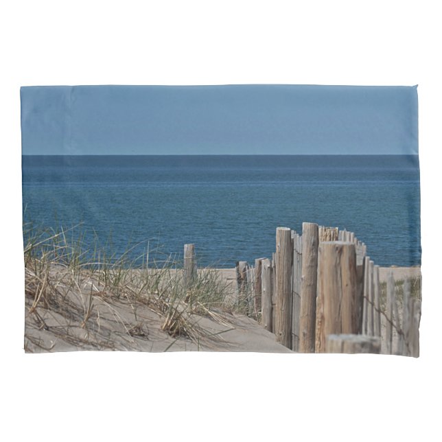 Housse D'oreillers Plage d'océan et barrière de plage (devant)