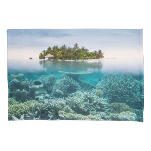 Housse D'oreillers Plages tropicales Ari Atoll Maldives