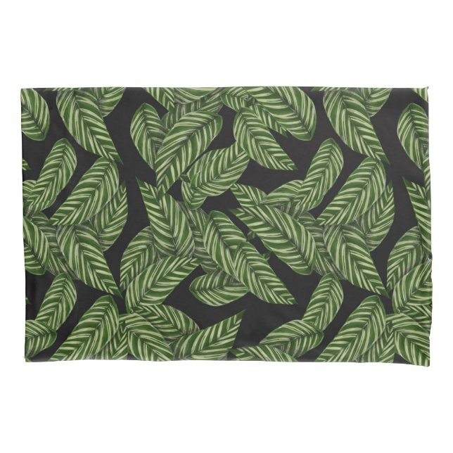 Housse D'oreillers Plante de feuille tropicale moderne Imprimer (devant)