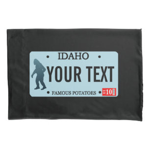 Housse D'oreillers Plaque de licence Idaho Sasquatch