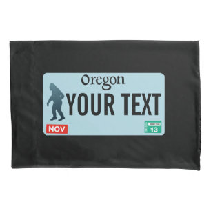 Housse D'oreillers Plaque de licence Oregon Sasquatch