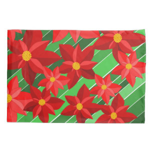 Housse D'oreillers Poinsettias