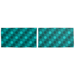 Housse D'oreillers Point Polka Turquoise