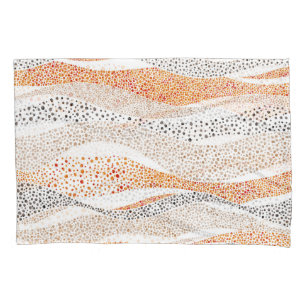 Housse D'oreillers Pointillisme Wavy Polka : Doux Doux Textile