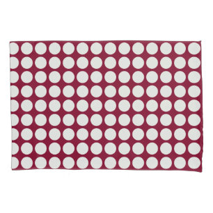 Housse D'oreillers Pois blanc géométrique sur toute couleur