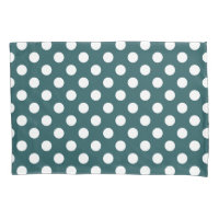 Pois blancs sur turquoise