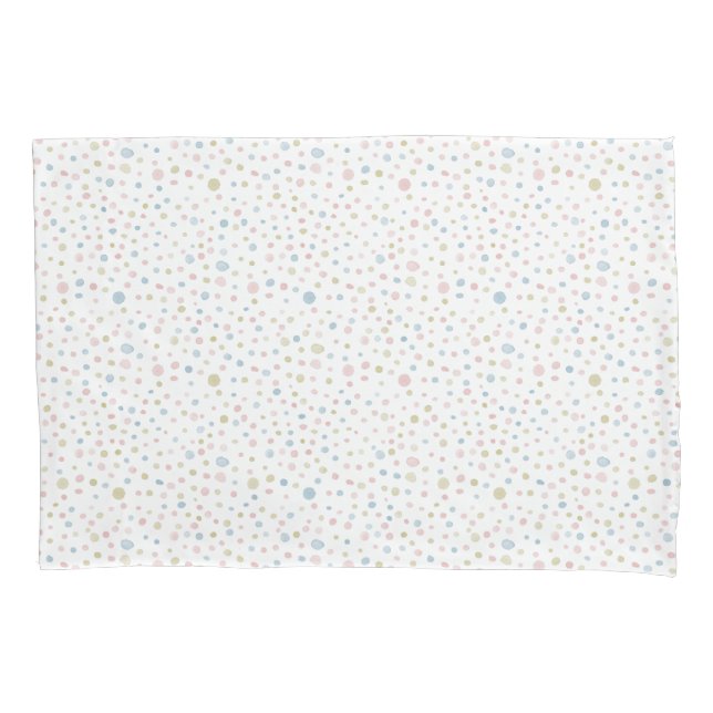 Housse D'oreillers Pois d'aquarelle Andie Confetti (devant)