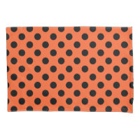 Pois noirs sur orange