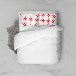 Housse D'oreillers Pois rouges, Motif à points polka, points, pointil