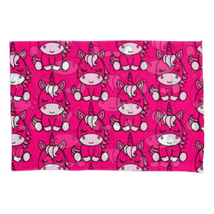 Housse D'oreillers Pony de licorne rose