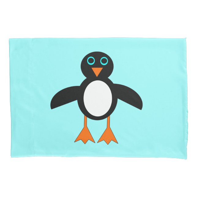 Housse D'oreillers Porte-oreille en pingouin mignon (devant)