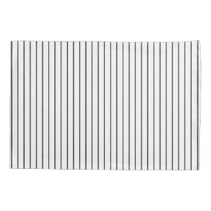 Housse D'oreillers Porte-oreiller noir blanc rayé