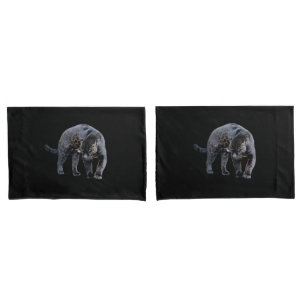 Housse D'oreillers Porte-oreillers noirs Jaguar Diablo