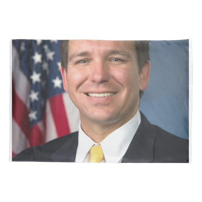 Housse D'oreillers Portrait officiel de Ron Desantis (Dos)