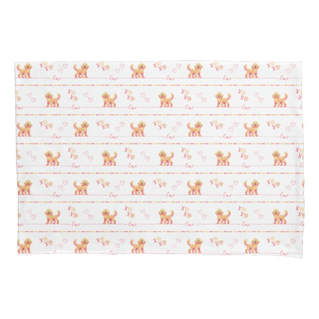 Housse D'oreillers Posh Doodle Chien Log Coussin Coque (devant)