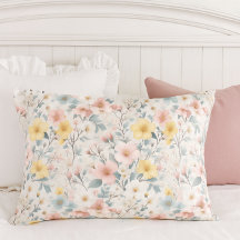 Prairie de printemps florale rose jaune