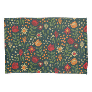 Housse D'oreillers Protea Floral Block Imprimer Millefleur darnes