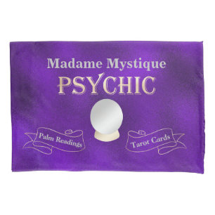 Housse D'oreillers Psychique Crystal Ball Gold et violet