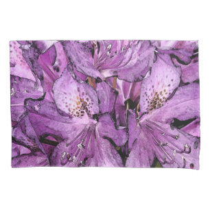 Housse D'oreillers PURPLE RHODODENDRON/photog.with effets de peinture