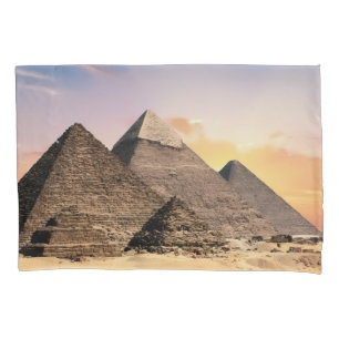 Housse D'oreillers pyramides de gizeh Égypte antique paysage désertiq
