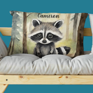 Housse D'oreillers Raccoon bois personnalisé